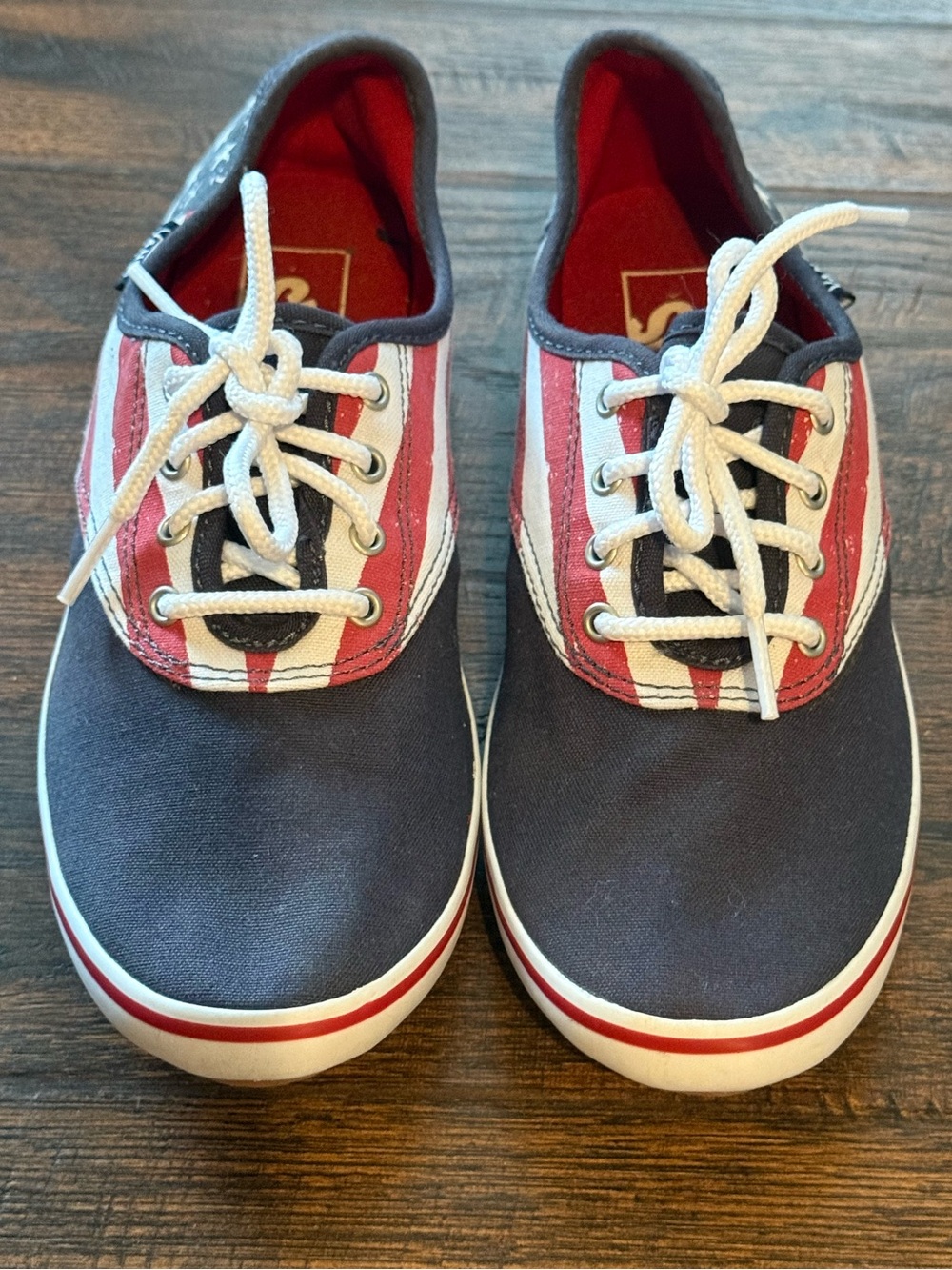 Vans American Flag Patriotic Sneakers Women’s 7/Casual/Canvas/Streetwear